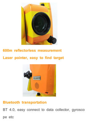 GTS 340 5&quot; Prismless 600m Total Station Survey Instrument